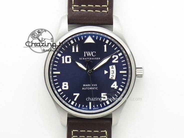 MIROTIME 0705 Mark XVIII IW327006 Titanium M+F 1:1 Best Edition Black Dial on Brown Leather Strap A Efficient 7052